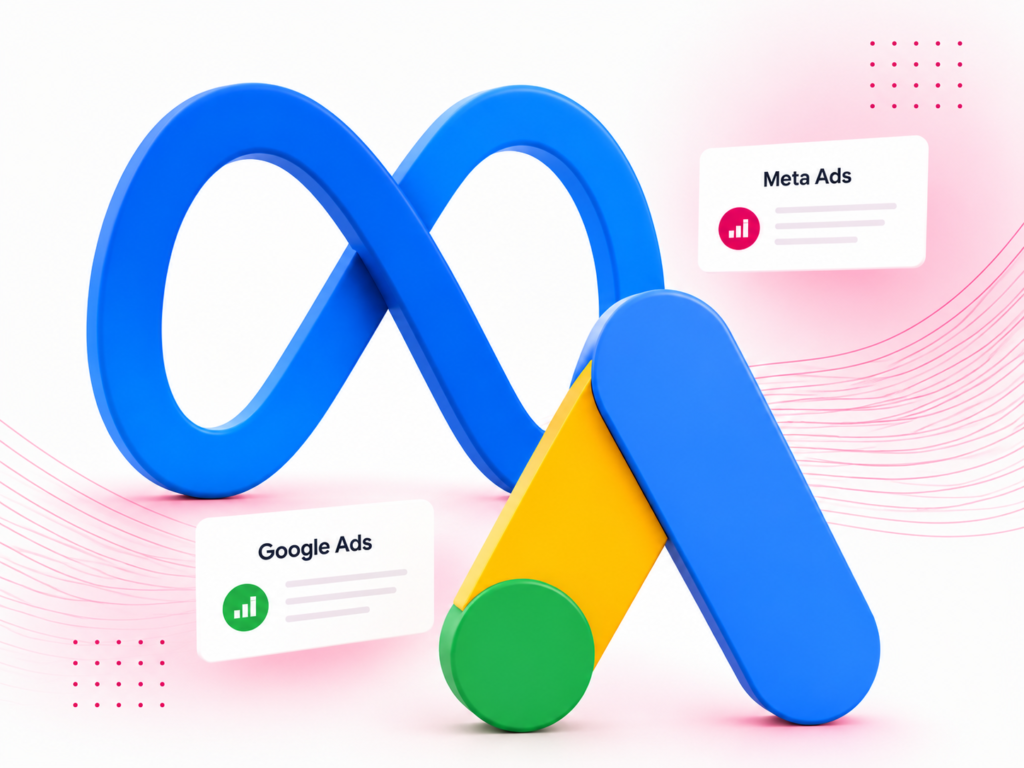 google ads and meta ads graphic